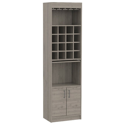 Bar cabinet Modoc, One Extendable Shelf, Sixteen Wine Cubbies, One