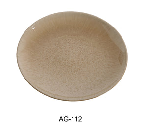 Yanco AG-112 Agate Coupe Shape Round Plate