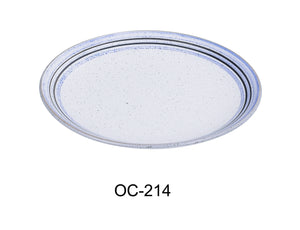 Yanco OC-214 Ocean 14" X 1 1/4" COUPE SHAPE OVAL PLATE