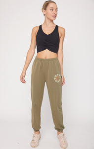 Atlanta Karma Graphic Viscose Blend Sweatpants