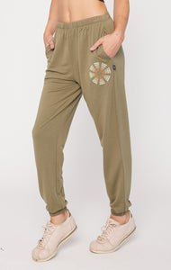 Atlanta Karma Graphic Viscose Blend Sweatpants