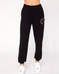 Atlanta Karma Graphic Viscose Blend Sweatpants