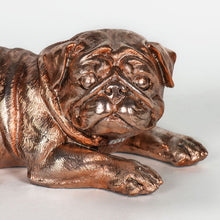 Load image into Gallery viewer, Bronze Finish Pug Figurine
