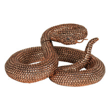 Load image into Gallery viewer, Bronze Coiled Rattlesnake Figurine
