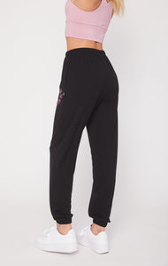 Atlanta Karma Graphic Viscose Blend Sweatpants