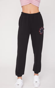 Atlanta Karma Graphic Viscose Blend Sweatpants