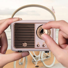 Load image into Gallery viewer, Bluetooth Compact Retro Speakers with Radio
