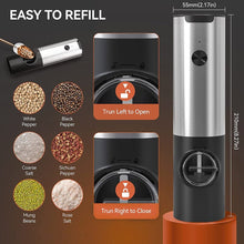 Load image into Gallery viewer, Electric Salt Grinder 2 Bottles Set
