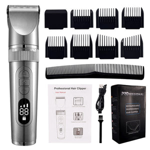 Full Body Washable Electric Hair Clipper Ceramic Professional Fine