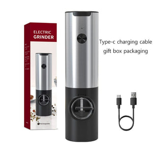 Electric Salt Grinder 2 Bottles Set