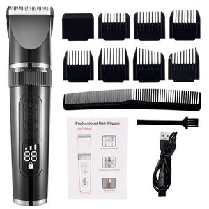 Full Body Washable Electric Hair Clipper Ceramic Professional Fine