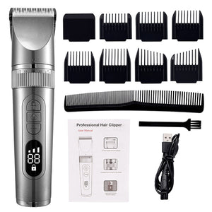 Full Body Washable Electric Hair Clipper Ceramic Professional Fine