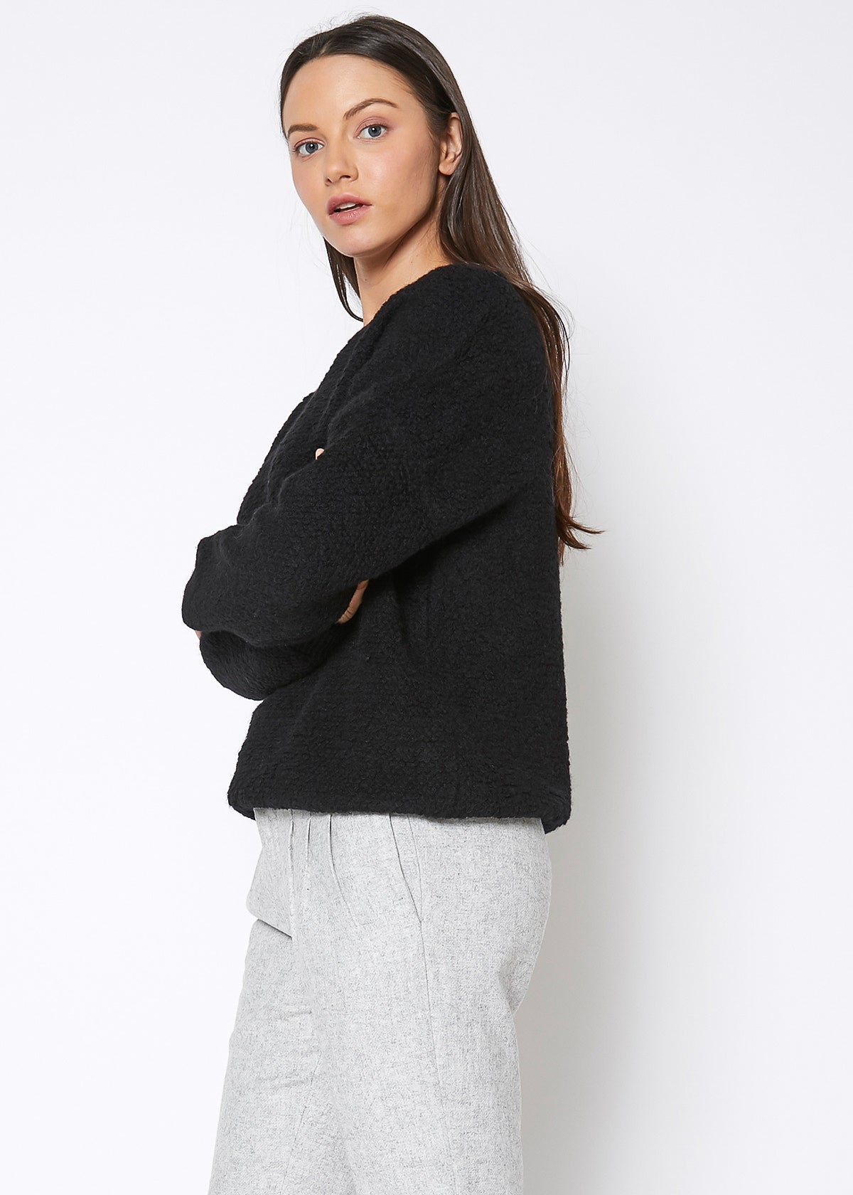 Arizona Rag Wool Knit Crew Neck Sweater