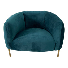 Load image into Gallery viewer, Dark Slate Grey and Gold Sofa Chair
