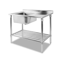 Load image into Gallery viewer, Cefito 100x60cm Commercial Stainless Steel Sink Kitchen Bench
