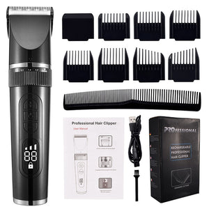 Full Body Washable Electric Hair Clipper Ceramic Professional Fine