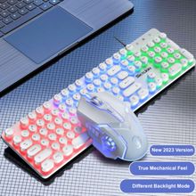 Load image into Gallery viewer, Dragon LED Backlight Gaming USB Wired Keyboard Mouse Set
