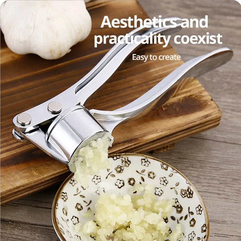 1pc Silvery Stainless Steel Garlic Masher Kitchen Vegetable Cooking | Kitchen