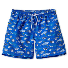 Load image into Gallery viewer, Board Shorts With Sharks Royal Blue
