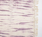 Shibori Tie-and-Dye Mauve Cotton Throw with Tassels | Throw Blankets & Linen