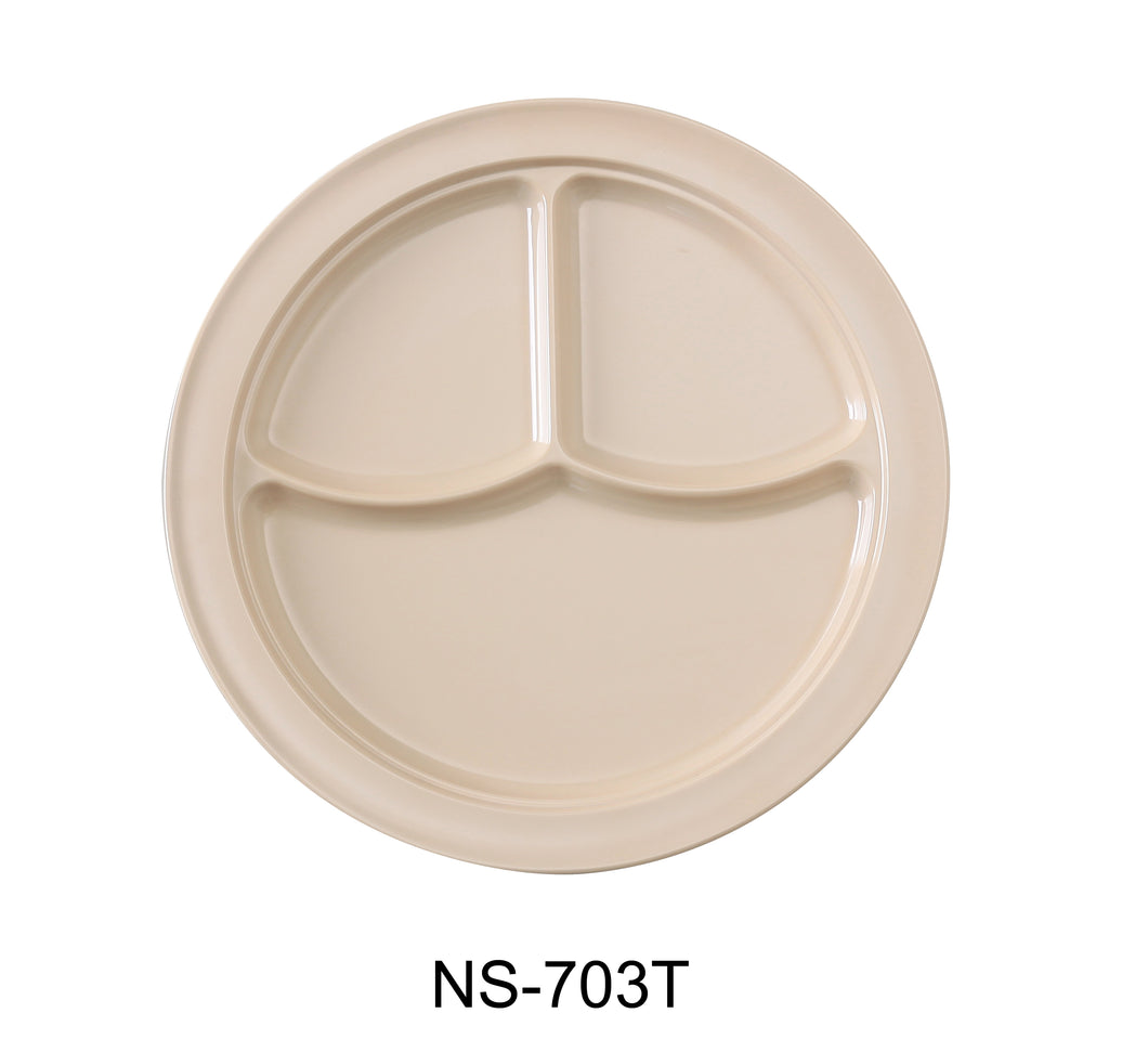 Yanco NS-703T Nessico 3-Compartment Plate