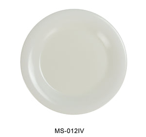 Yanco MS-012IV Mile Stone Wide Rim Round Plate