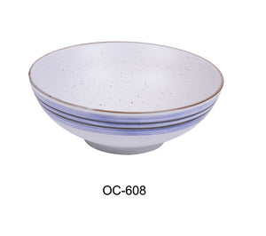 Yanco OC-608 Ocean 8" X 3"H NOODLE BOWL 28 OZ