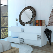 Load image into Gallery viewer, 6 Drawer Double Dresser Tronx, Superior Top, White Finish
