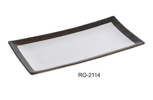 Yanco RO-2114 ROCKEYE Collection 13.5" RECTANGULAR PLATE