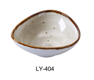 Yanco LY-404 Lyon Collection 4.75" Triangle Sauce Bowl 5 oz