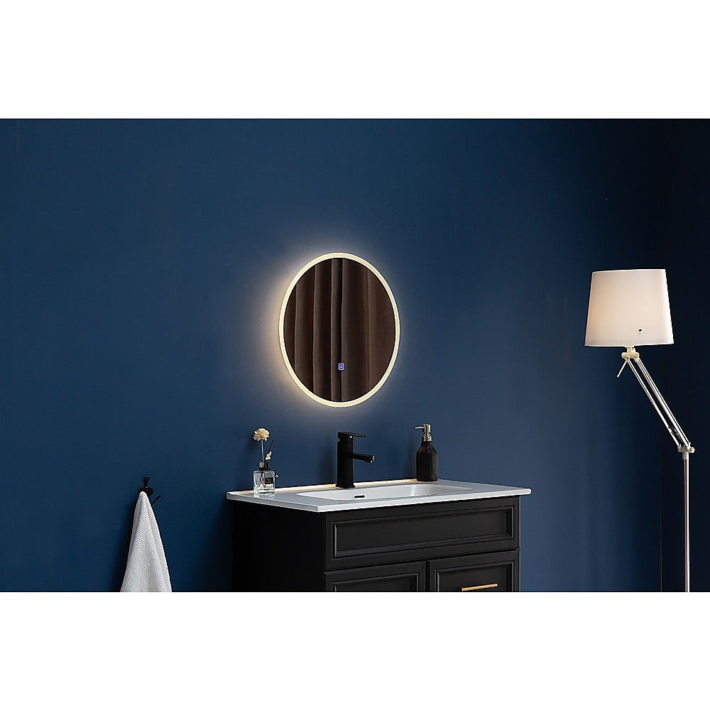 50cm LED Wall Mirror Bathroom Mirrors Light Decor Round | Mirrors