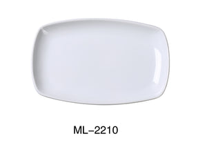 Yanco ML-2210 Mainland 9 3/4" X 6 1/4 X 1" RECTANGULAR PLATE WITH