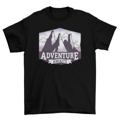 Adventure awaits t-shirt