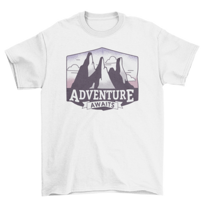 Adventure awaits t-shirt