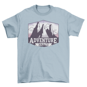 Adventure awaits t-shirt