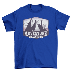 Adventure awaits t-shirt