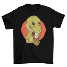 Load image into Gallery viewer, Dinosaur Snacking T-Shirt
