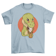 Load image into Gallery viewer, Dinosaur Snacking T-Shirt
