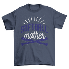 Load image into Gallery viewer, Softball Mother T-shirt Design
