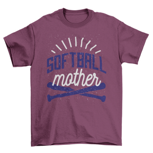 Softball Mother T-shirt Design