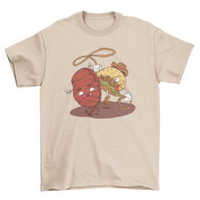 Load image into Gallery viewer, Burger Cowboy Funny T-shirt
