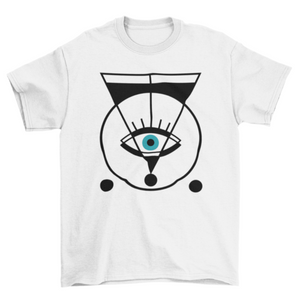 Geometric eye t-shirt