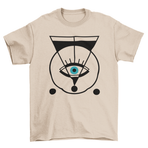 Geometric eye t-shirt