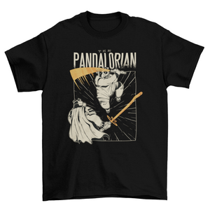 Funny Panda bear Fighting Swordsman Quote "THE PANDALORIAN" Parody