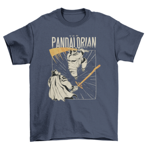 Funny Panda bear Fighting Swordsman Quote "THE PANDALORIAN" Parody