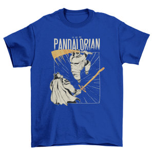 Funny Panda bear Fighting Swordsman Quote "THE PANDALORIAN" Parody