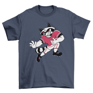 Football Raccoon T-shirt