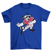 Load image into Gallery viewer, Football Raccoon T-shirt
