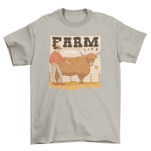 Load image into Gallery viewer, Farm Life Quote T-shirt
