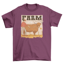 Load image into Gallery viewer, Farm Life Quote T-shirt
